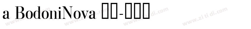 a BodoniNova 普通字体转换